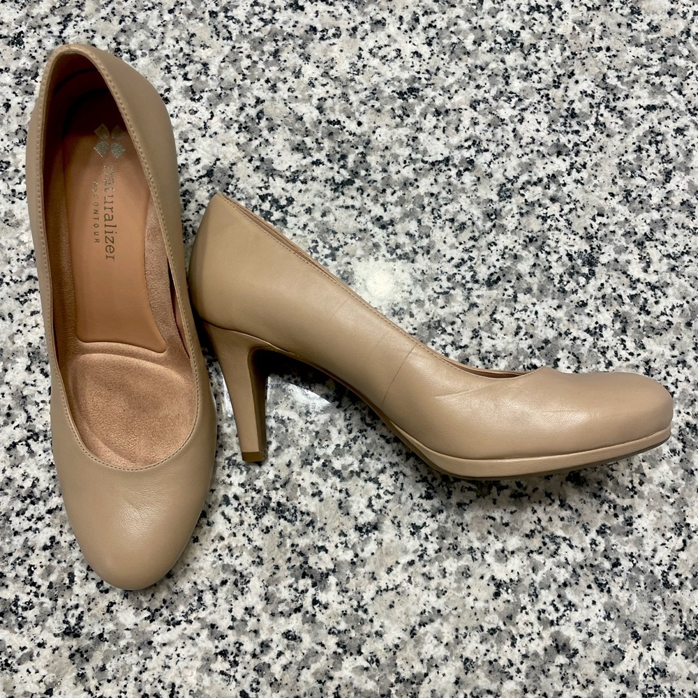 Naturalizer Heels Nude Platform 3"‎ Heels Michelle size 8